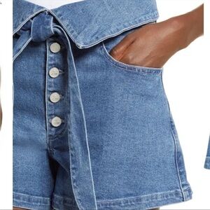 *NEW* Le Jean by Charlie Gay Lola Fold Over Belted Shorts